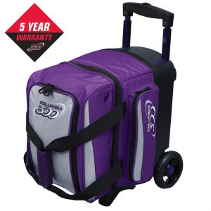 Icon single roller purple silver bowling bag