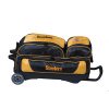 NFL Triple Roller Bowling Ball Bag- Pittsburgh Steelers Side